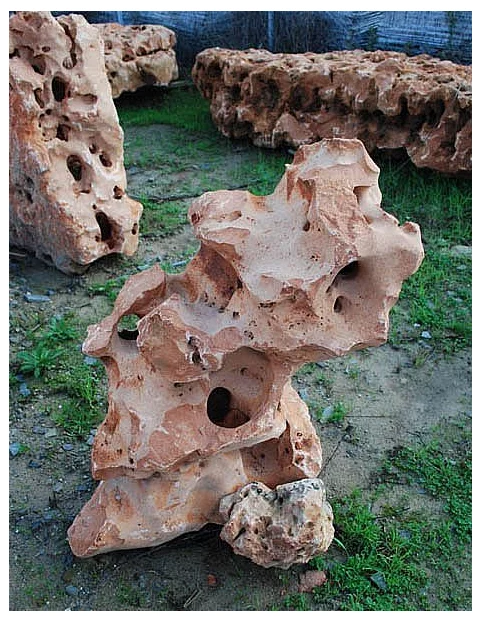 Vápenec děrovaný V55 solitérní kámen