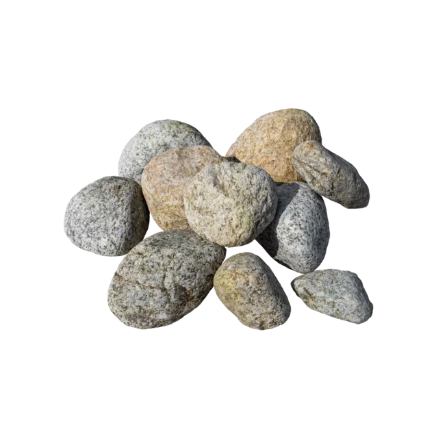 Žula Z80 dekorační valouny / okrasné kamenivo